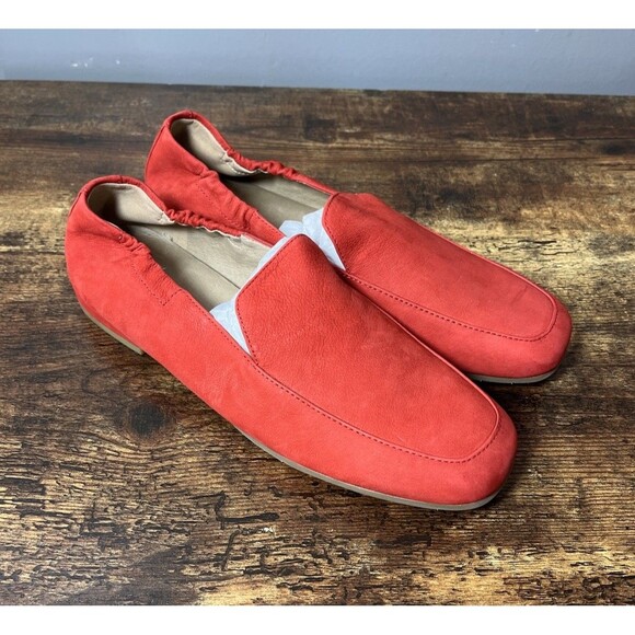 Eileen Fisher Women’s Loafers Size 8 Red Slip On Shoes Square Toe NWOB - Picture 1 of 10